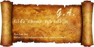 Glöckner Adrián névjegykártya